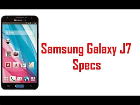 Samsung Galaxy J7 Specs & Features - YouTube