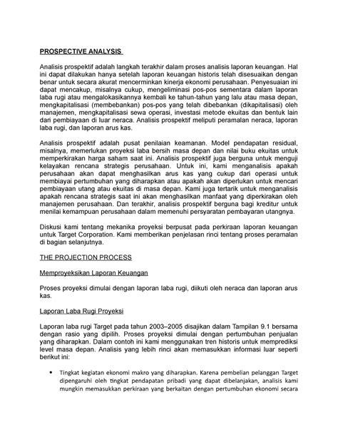 Prospective Analysis PROSPECTIVE ANALYSIS Analisis Prospektif Adalah