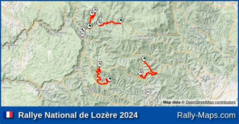 Maps Rallye National de Lozère 2024 Coupe Rally Maps