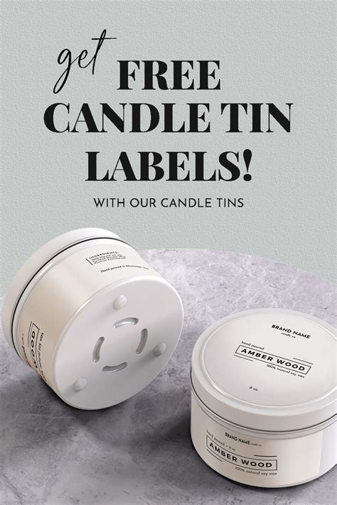 Get free candle tin labels with our candle vessels – Artofit