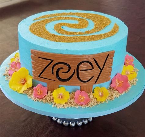 Moana Theme Birthday Cake | Moana birthday cake, Moana birthday, Moana ...