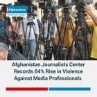 Afghanistan Journalists Center (AFJC) has recorded 213 cases of ...