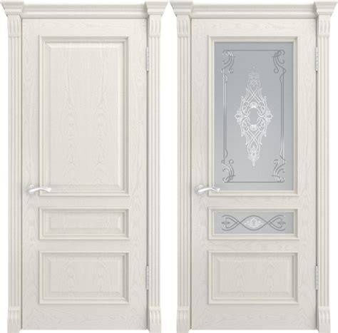 Межкомнатная дверь шпонированная Luxor Гера-2 (Багет, RAL 9010), 15 900 ...