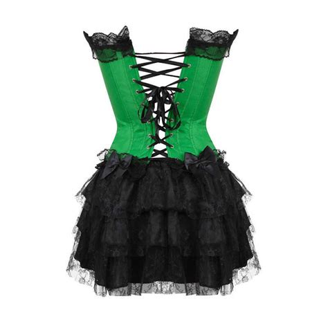 Corset Dress Sapubonva Bustier Skirts Top Set Plus Size Women Gothic