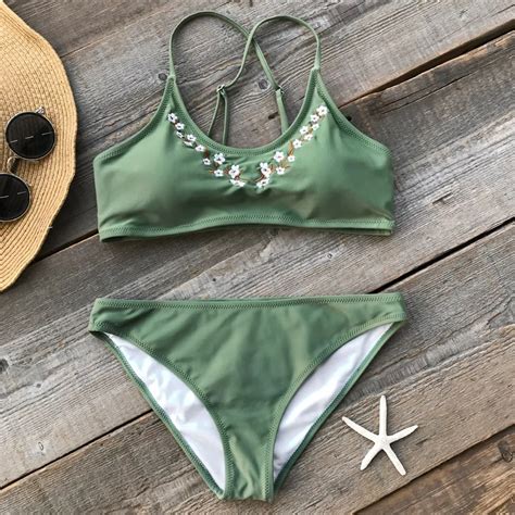 Cupshe Dreams Link Tank Bikini Set Summer Swimsuit Beach Bathing Suit