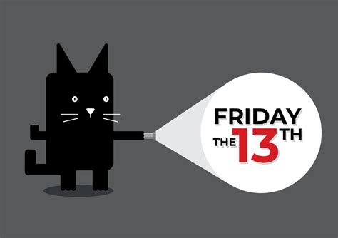 Friday The 13th Black Cat 2368066 Vector Art At Vecteezy