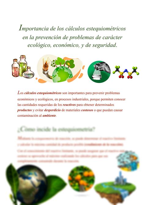 SOLUTION Importancia De Los Ca Lculos Estequiome Tricos En La