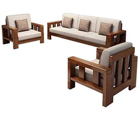 Saamenia Furnitures Sheesham Wood Seater Sofa Set For Living Room