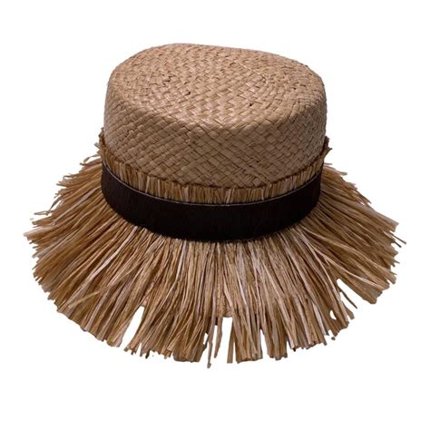 Cappello In Raffia Mod Antica Cappelleria Troncarelli