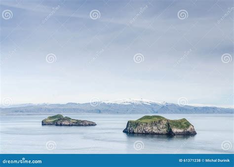 Famous Ellidaey Island with Tiny House, Iceland Stock Photo - Image of roof, house: 61371238