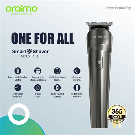 Oraimo Smart Trimmer Multi Functional Hair Clipper With Guided Combs