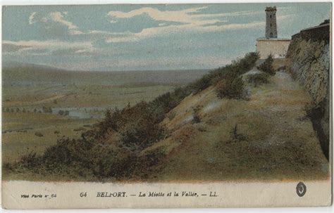 Belfort Belfort la Miotte et la vallée Carte postale ancienne et