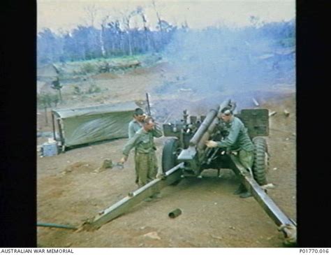 One Of The Gun Crews Of 102 Field Battery Royal Australian Artillery