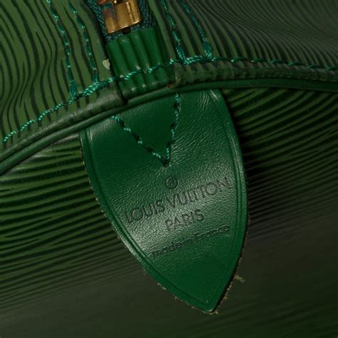 Louis Vuitton Keepall 50 Travel Bag In Green épi Leather At 1stdibs