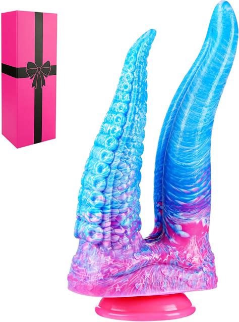 Amazon 11Inch Giant Double Headed Tentacle Fantasy Dildo Tongue 10 Dual Monster Realistic