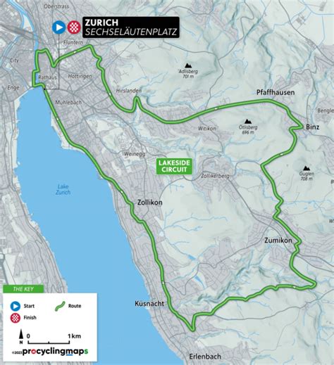 Les parcours des championnats du monde de cyclisme sur route 2024 à