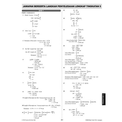 Jawapan Lengkap Buku Teks Matematik Tambahan Tingkatan Kssm Jawapan