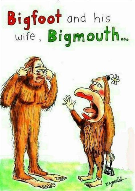 Pin By Connie Johnson On Funnies Bigfoot Funny Cartoons Bigfoot