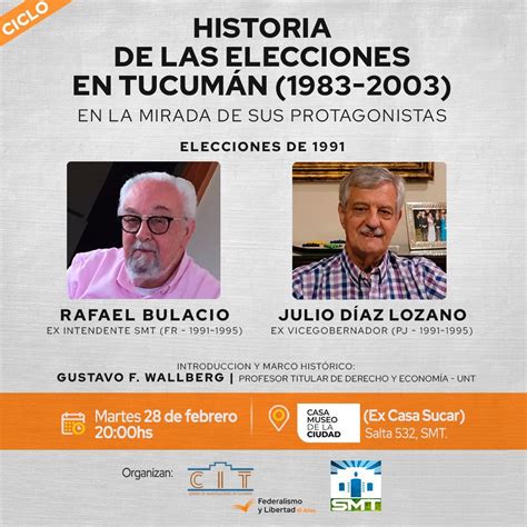 Ciclo De “historia De Las Elecciones En Tucumán 1983 2003 Narrada