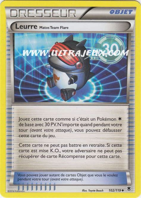 Leurre Matos Team Flare 102 119 Carte Pokémon Cartes à l Unité