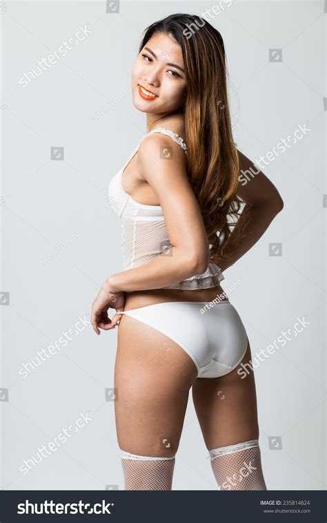 Sexy Asian Girl Lingerie Foto Stok 235814824 Shutterstock