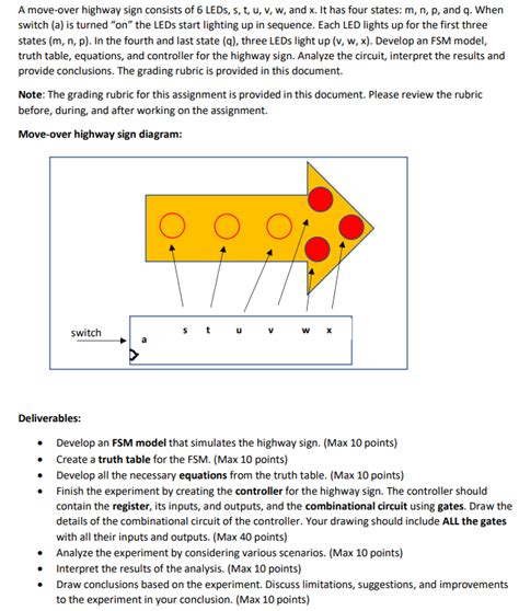 Solved A move-over highway sign consists of 6 LEDs, | Chegg.com 