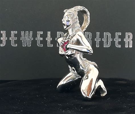 Take My Heart Nude Girl Pendant With A Ruby Heart Silver 925 Etsy