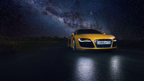 Download wallpaper for 2560x1440 resolution | Audi, R8, Yellow ...