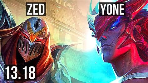 Zed Vs Yone Mid 816 14m Mastery 700 Games Legendary Euw