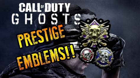 Call Of Duty Ghosts All Prestige Emblems YouTube