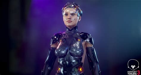 Cyber Woman 3d Model By Oscar Creativo On Behance