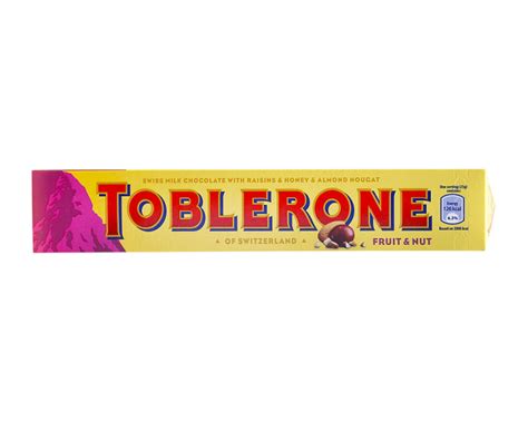 Шоколад молочный с изюмом Тоблерон TOBLERONE Fruit & Nut, 100 г ...