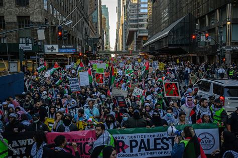 Protesters In New York Call For A Free Palestine