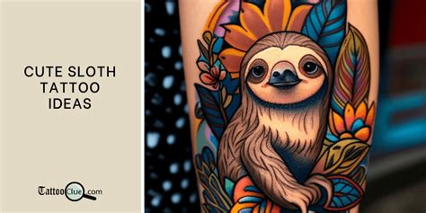 Cute Sloth Tattoo Ideas Tattooclue