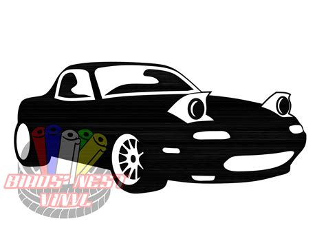 1989 97 Mazda Miata Mx 5 Svg Png Siluetas Etsy México