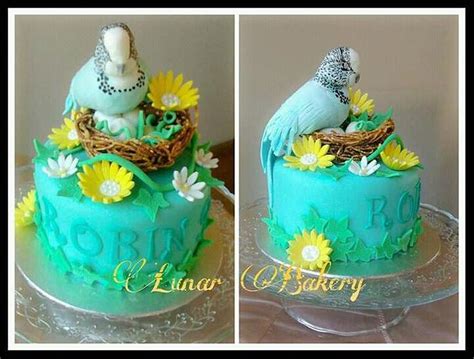 Parakeet Cake Decorated Cake By Lunar Bakery Cakesdecor