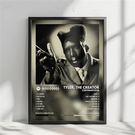 Tyler, The Creator Chromakopia Album Cover Poster | Complete Tracklist