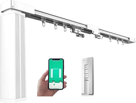 Hc Smart Wifi Electric Curtain Tracks Motorized Curtain Rods Electric