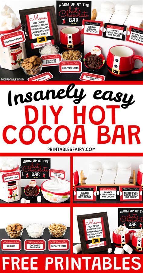 Hot Cocoa Bar Free Printables The Printables Fairy