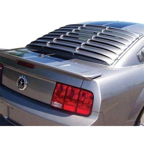 Mustang Rear Window Louver Black Abs Smooth Mustang Depot