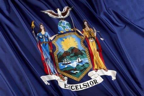 New York state flag stock image. Image of river, york - 14359815