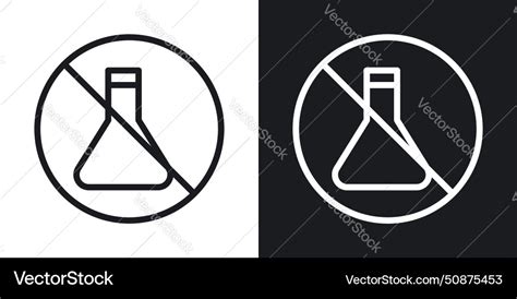 Chemical free sign icon set toxic Royalty Free Vector Image