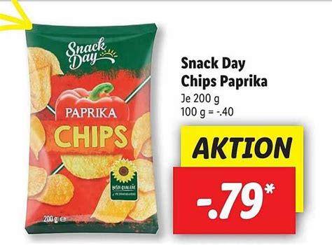 Snack Day Chips Paprika Angebot Bei Lidl 1Prospekte De