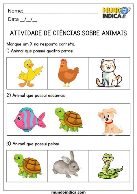 Atividade De Ciencias 1 Ano Fundamental - 20 Atividades de Ciências 1 Ano Fundamental para Imprimir