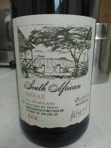 2014 Tesco South African Shiraz Vivino US