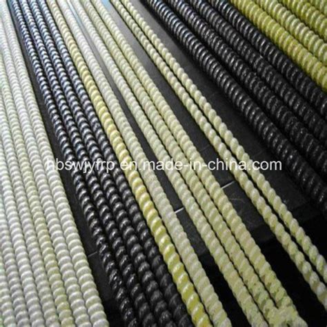 High Strength FRP Fiberglass Thread Rebar For Construction China FRP