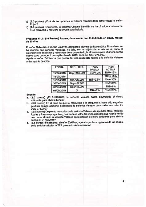 Solution Soluci N Ex Menes Matem Tica Financiera Studypool