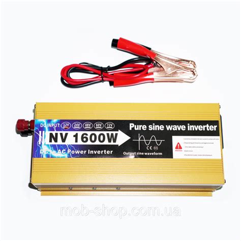12v в 220v Инвертор Чистая Синусоида 1600W Преобразователь Напряжения с ...
