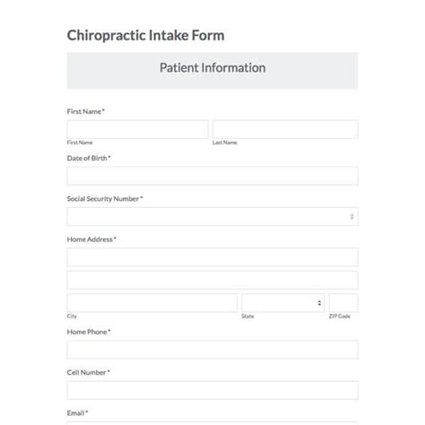 Printable Chiropractic Informed Consent Form