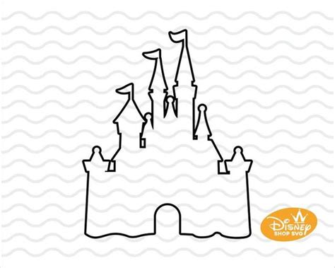 Disney Line Castle Svg Disney Castle Svg Disney Shirt Etsy In 2021 Disney Castle